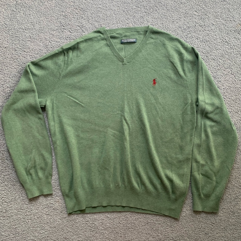 Large Polo Ralph Lauren V-neck Sweater